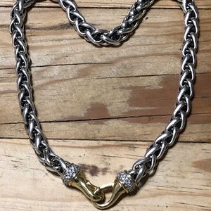 David Yurman vintage diamond wheat chain